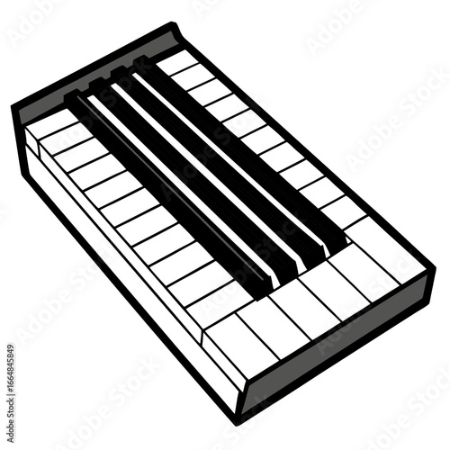 Piano Keys Design Vector