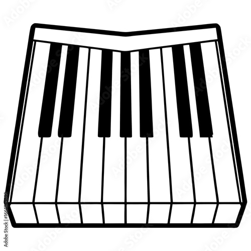 Piano Keys Design Vector