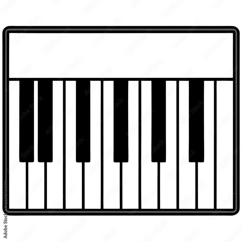 Piano Keys Design Vector Piano Keys Design Vector