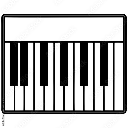 Piano Keys Design Vector