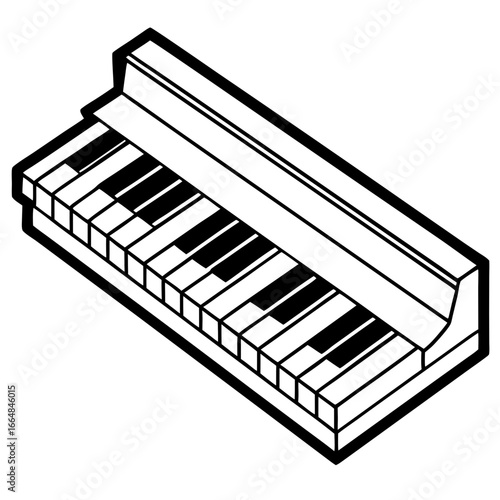 Piano Keys Design Vector