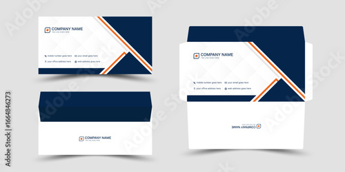 Creative modern envelope design template