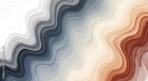 Abstract Wave Pattern with Gradient Colors