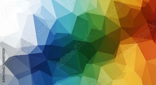 Colorful Polygon Art Geometric Background