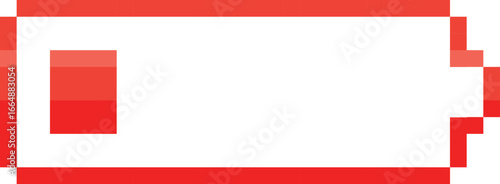 Flat design battery illustration with modern minimal style