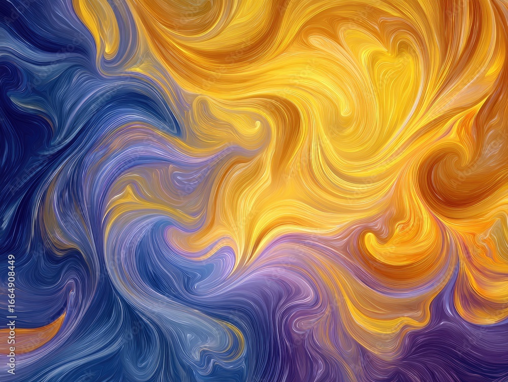 Fototapeta premium Abstract swirling paint textures