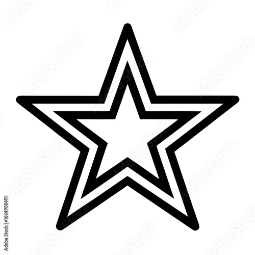Simple Black and White Star Graphic Element Illustration for Design and Decoration Templates and Creative Projects Icon for Web or Print