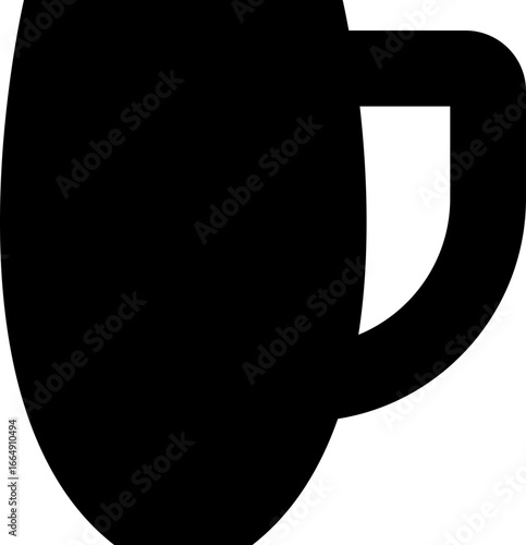 Drinkware icon glass cup mug wine goblet beer collection in flat style, black silhouette group, bar utensil bundle, beverage container pack, drink synonym vector