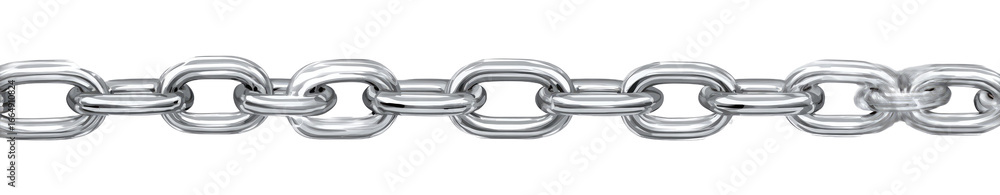 Obraz premium Gray metal chain links