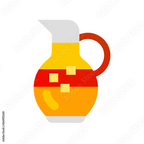  Illustration of a jug, orange juice jug, illustration of a jug and glass, illustration of a jug with a glass, illustration of a jug with orange juice,