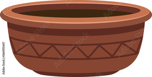 Flowerpot bowl for plants cultivation