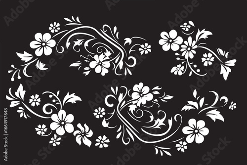 Laser Cut Botanical Stencil Bundle