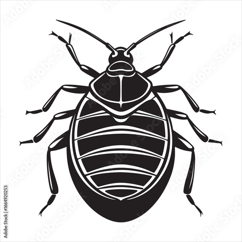 A Close-up Macro Shot of a Bed Bug, a Common and Nocturnal Blood-sucking Pest Found Hiding in Mattresses and Furniture