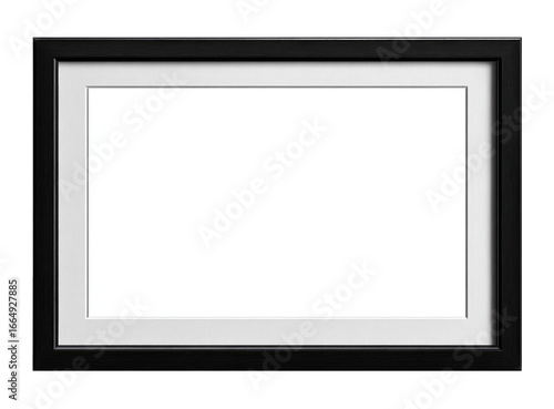Black framed empty picture