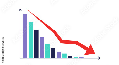 Visualizing the downturn economic trends and market performance decline analysis presentation