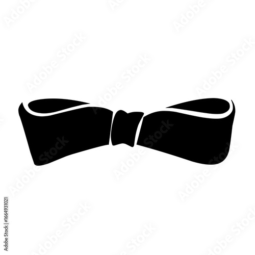 tie ribbon vector silhouette