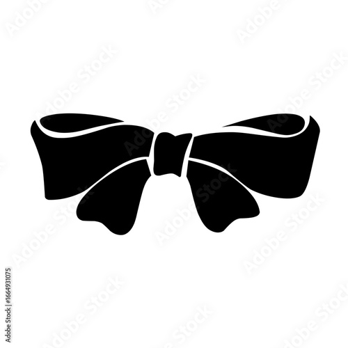 tie ribbon vector silhouette