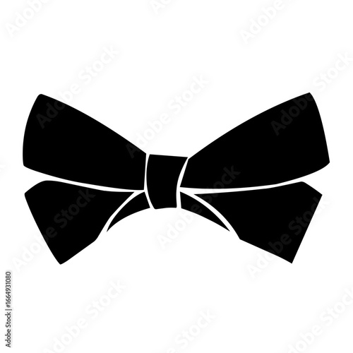 tie ribbon vector silhouette