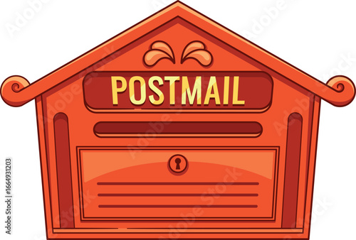 Retro British post mail box