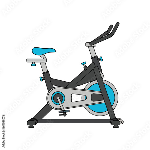 Indoor Exercise Bike Illustration