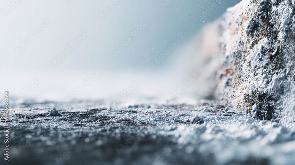 Naklejka premium Powdered concrete surface