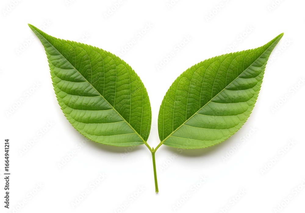 Fototapeta premium Fresh Green Leaves Still Life