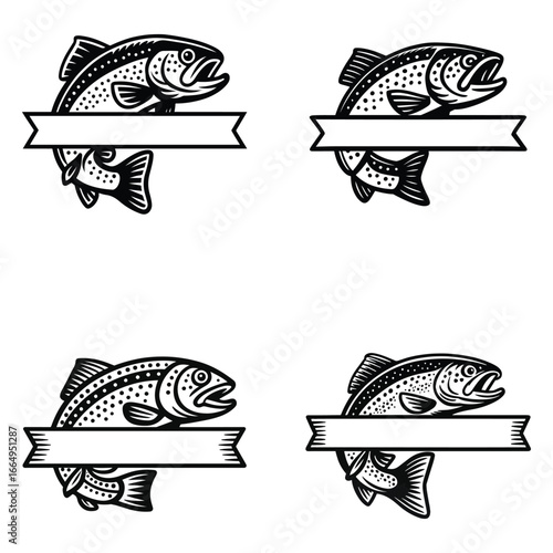 BASS FISHING SVG