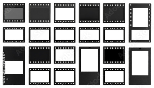 Film frames in various sizes and orientations