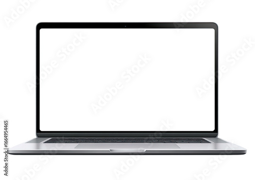 Front view of a modern laptop