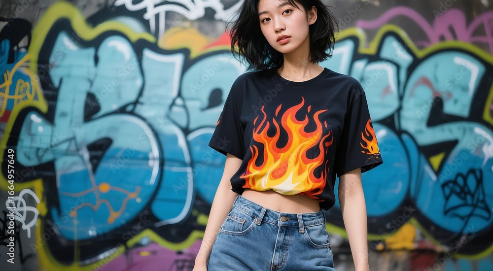 Fototapeta premium Flame fashion