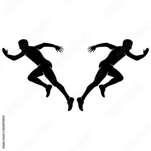 Vector Running Man icon symbol