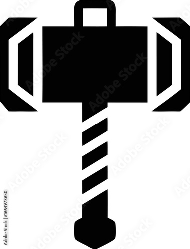 Norse Mythology Mjolnir Hammer Icon