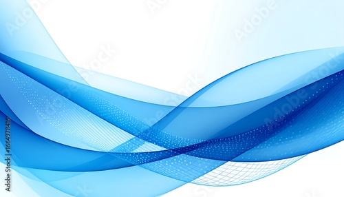 Abstract Blue Waves Background. (1)
