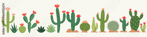 Delightful desert cactus garden brings southwestern charm to your designs for a vibrant, trendy, bohemian feel