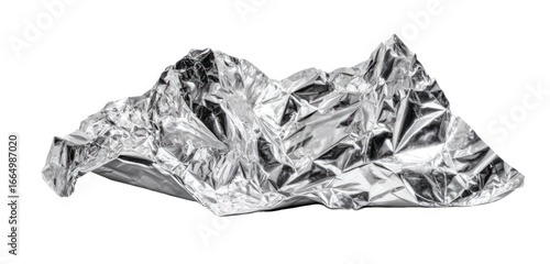 Crumpled sheet of aluminum foil (1)