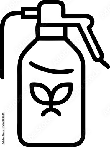 pesticide vector icon on white or transparent background. pest control or insect control icons items Stroke icon collections. Editable Stroke icon collection Outline icon.