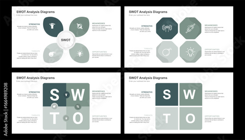 SWOT Analysis Diagrams Strategic Planning and Business Insights