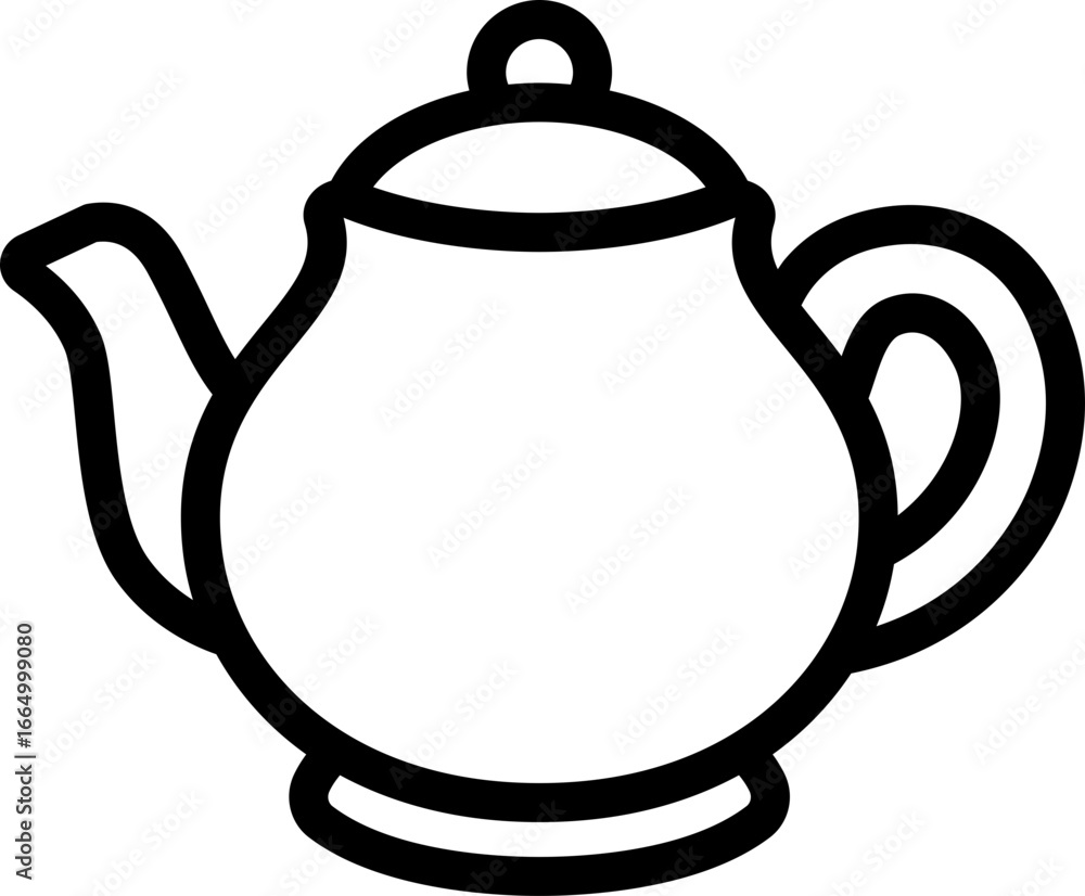 Obraz premium Teapot Line Icon