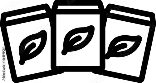 Tea Sachets Line Icon