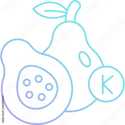 Gradient Potassium Icon