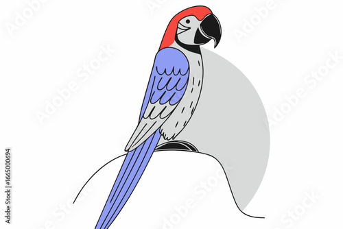 parrot on a branch