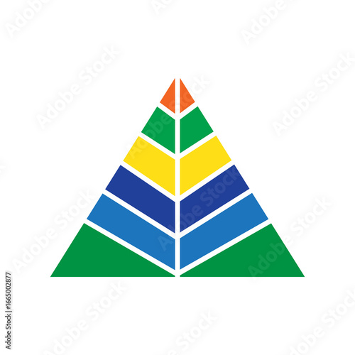 vector illustration of a pyramid of a pyramid