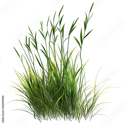 Photo of eelgrass Isolated on white background