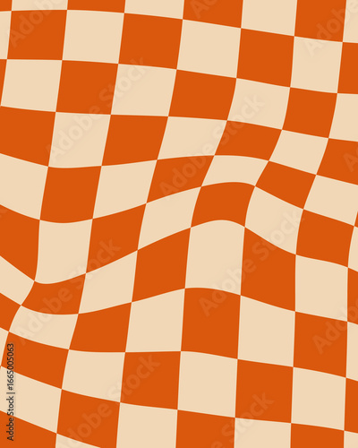 fundo groovy xadrez laranjada líquido 