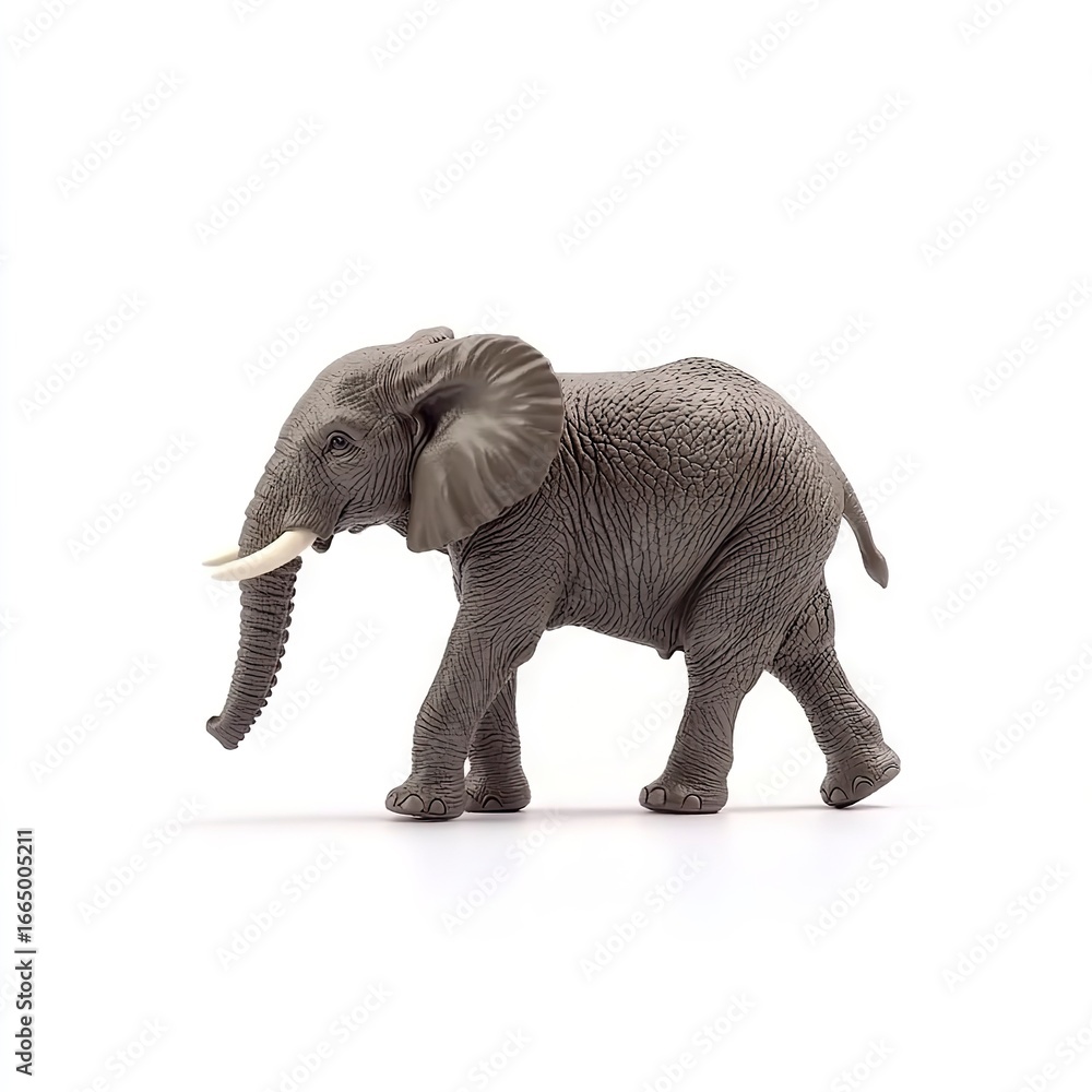 Fototapeta premium Photo of Elephant Isolated on white background, high qualit
