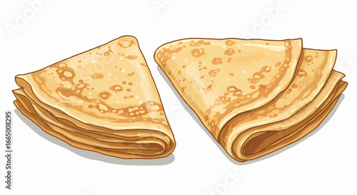 Delicious golden pancakes, beautifully stacked, perfect for breakfast or a delightful snack, ready to eat