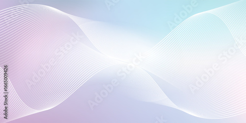 Digital pastel gradient background, background with soft pink and blue hues, background featuring smooth, flowing wave patterns. Minimal abstract gradient wavy line vector digital background. Eps10