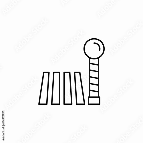 domina effect dominoes icon sign vector