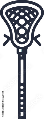Lacrosse Stick with Mesh Clipart