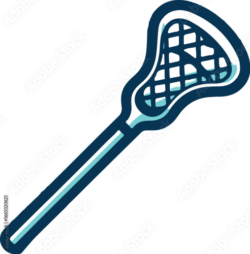 Lacrosse Stick with Mesh Clipart